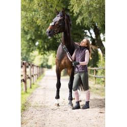 Gilet senza maniche Horze donna Giovane Cavaliere Naia Fondente al burro bruno Marrone