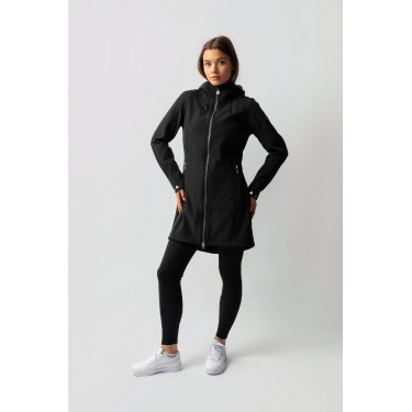 Giacca lunga Softshell Anna Horze Nero