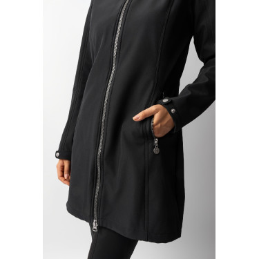 Giacca lunga Softshell Anna Horze Nero