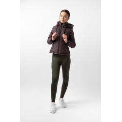 Piumino da donna Imelda Horze Fudge / marrone bordeaux
