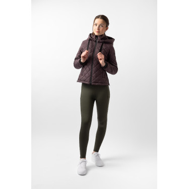 Piumino da donna Imelda Horze Fudge / marrone bordeaux