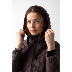 Piumino da donna Imelda Horze Fudge / marrone bordeaux