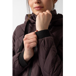 Piumino da donna Imelda Horze Fudge / marrone bordeaux