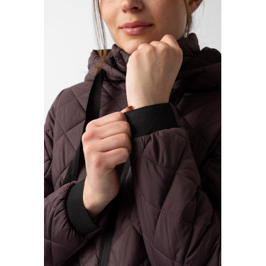 Piumino da donna Imelda Horze Fudge / marrone bordeaux