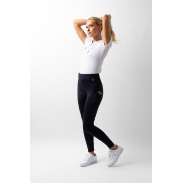 Leggings a grip integrale Horze Dea da donna Blu marino scuro