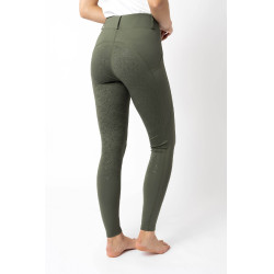 Leggings a grip integrale Horze Dea da donna Verde scarabeo