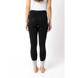 Pantaloni da equitazione Horze Felicia con grip a fondo intero Nero Pantaloni da equitazione Horze Felicia con grip a fondo intero Nero
