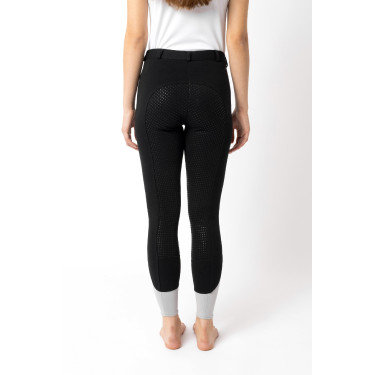 Pantaloni da equitazione Horze Felicia con grip a fondo intero Nero Pantaloni da equitazione Horze Felicia con grip a fondo intero Nero
