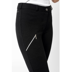 Pantaloni da equitazione Horze Felicia con grip a fondo intero Nero Pantaloni da equitazione Horze Felicia con grip a fondo intero Nero