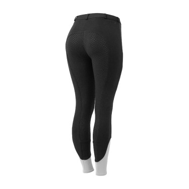 Pantaloni da equitazione Horze Felicia con grip a fondo intero Nero Pantaloni da equitazione Horze Felicia con grip a fondo intero Nero