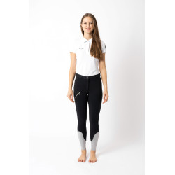 Pantaloni da equitazione Horze Felicia con grip a fondo intero Blu marino scuro