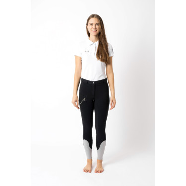 Pantaloni da equitazione Horze Felicia con grip a fondo intero Blu marino scuro