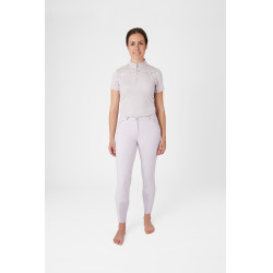 Pantaloni da equitazione da donna Horze Kaitlin con fondello integrale e decorazione floreale Caduta d'orchidea Bianco Pantaloni da equitazione da donna Horze Kaitlin con fondello integrale e decorazione floreale Caduta d'orchidea Bianco