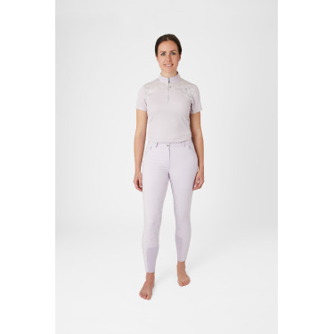Pantaloni da equitazione da donna Horze Kaitlin con fondello integrale e decorazione floreale Caduta d'orchidea Bianco Pantaloni da equitazione da donna Horze Kaitlin con fondello integrale e decorazione floreale Caduta d'orchidea Bianco