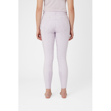 Pantaloni da equitazione da donna Horze Kaitlin con fondello integrale e decorazione floreale Caduta d'orchidea Bianco Pantaloni da equitazione da donna Horze Kaitlin con fondello integrale e decorazione floreale Caduta d'orchidea Bianco