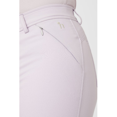 Pantaloni da equitazione da donna Horze Kaitlin con fondello integrale e decorazione floreale Caduta d'orchidea Bianco Pantaloni da equitazione da donna Horze Kaitlin con fondello integrale e decorazione floreale Caduta d'orchidea Bianco