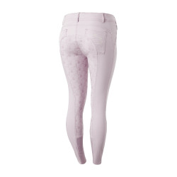 Pantaloni da equitazione da donna Horze Kaitlin con fondello integrale e decorazione floreale Caduta d'orchidea Bianco Pantaloni da equitazione da donna Horze Kaitlin con fondello integrale e decorazione floreale Caduta d'orchidea Bianco