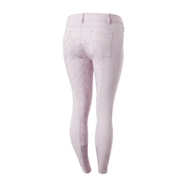 Pantaloni da equitazione da donna Horze Kaitlin con fondello integrale e decorazione floreale Caduta d'orchidea Bianco Pantaloni da equitazione da donna Horze Kaitlin con fondello integrale e decorazione floreale Caduta d'orchidea Bianco