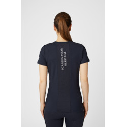 T-shirt premaman funzionale Horze Lily Blu marino scuro