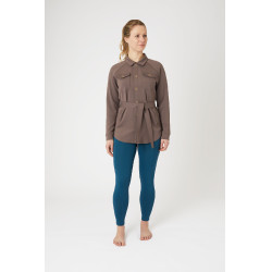 Camicia-giacca Alyssa da donna Horze Marrone grigio ferro