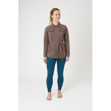 Camicia-giacca Alyssa da donna Horze Marrone grigio ferro