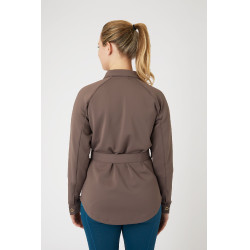 Camicia-giacca Alyssa da donna Horze Marrone grigio ferro