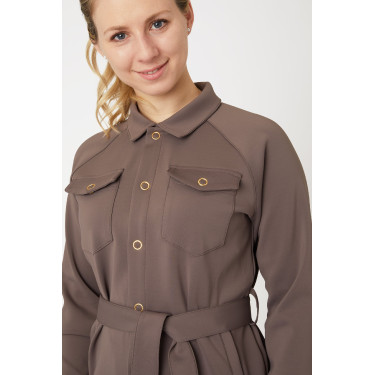 Camicia-giacca Alyssa da donna Horze Marrone grigio ferro