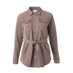 Camicia-giacca Alyssa da donna Horze Marrone grigio ferro