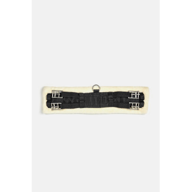 Cinghia da addestramento Tartu in neoprene con pelliccia sintetica non rimovibile Horze Nero
