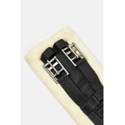 Cinghia da addestramento Tartu in neoprene con pelliccia sintetica non rimovibile Horze Nero