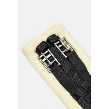 Cinghia da addestramento Tartu in neoprene con pelliccia sintetica non rimovibile Horze Nero