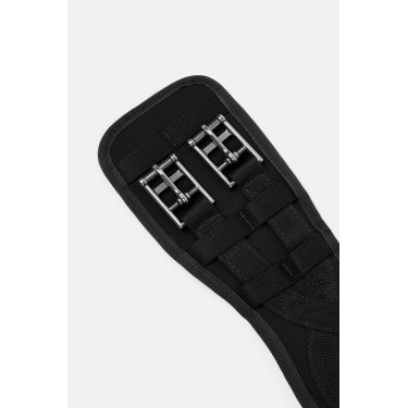 Sottopancia da dressage preformato in neoprene Samara con elastico Horze Nero