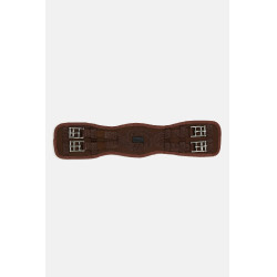 Sottopancia da dressage preformato in neoprene Samara con elastico Horze Marrone demitasse