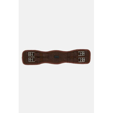 Sottopancia da dressage preformato in neoprene Samara con elastico Horze Marrone demitasse