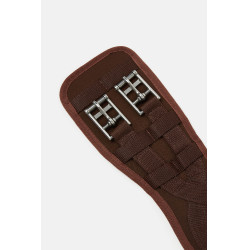 Sottopancia da dressage preformato in neoprene Samara con elastico Horze Marrone demitasse