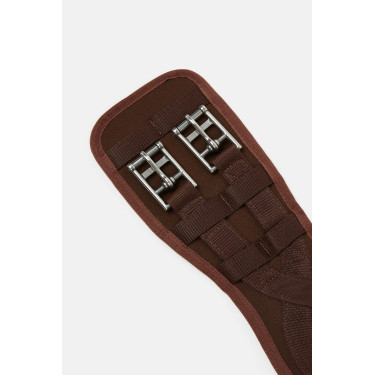 Sottopancia da dressage preformato in neoprene Samara con elastico Horze Marrone demitasse