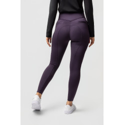Pantaloni termici da donna Mira con fondo integrale Horze Morella nera Viola Pantaloni termici da donna Mira con fondo integrale Horze Morella nera Viola