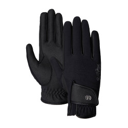 Guanti da equitazione invernali da donna Sinja B Vertigo Nero