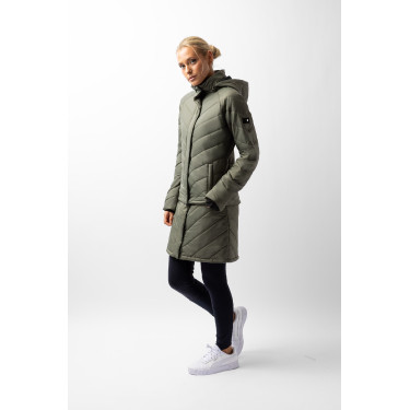 Piumino Aurora Horze da donna con gonna amovibile Coleottero verde