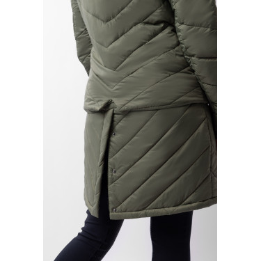 Piumino Aurora Horze da donna con gonna amovibile Coleottero verde