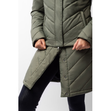 Piumino Aurora Horze da donna con gonna amovibile Coleottero verde