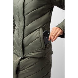 Piumino Aurora Horze da donna con gonna amovibile Coleottero verde