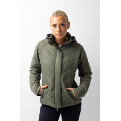Piumino Aurora Horze da donna con gonna amovibile Coleottero verde