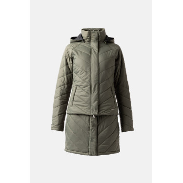 Piumino Aurora Horze da donna con gonna amovibile Coleottero verde