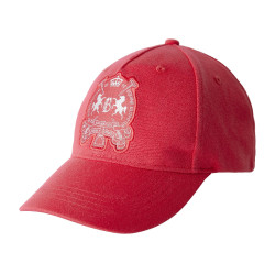 Berretto con logo B Vertigo Rosso rosa crespino