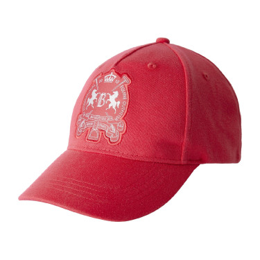 Berretto con logo B Vertigo Rosso rosa crespino