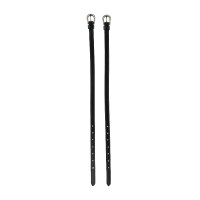 Strisce per speroni Marsiglia Horze fibbia con strass Marrone scuro / argento