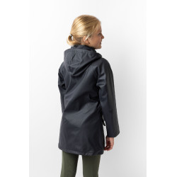 Giacca impermeabile da bambino Horze Clara Blu marino scuro