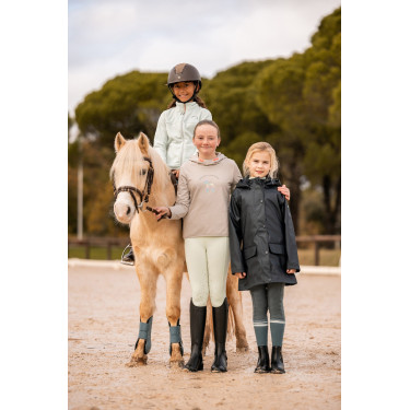 Giacca impermeabile da bambino Horze Clara Blu marino scuro