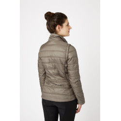 Piumino da donna Horze Natalie con maniche rimovibili Marrone morel